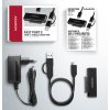 AXAGON ADSA-FPX, USB-C 10Gbps - SATA 6G, 2.5"/3.5" SSD/HDD FAST PORT X adaptér, vrátane AC napájača