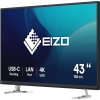 EIZO MT 43" EV4340X-BK FlexScan, IPS, 3840x2160, 350nit, 1000:1, 5ms, USB-C, DisplayPort, USB, HDMI, Repro, Černý