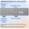 Microsoft Surface Keyboard (2. edice)/Bezdrátová Bluetooth/CZ-SK layout/Šedá