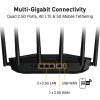 ASUS TUF-BE6500 (BE6500) WiFi 7 Extendable Gaming Router, 4x 2.5G, AiMesh
