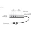 i-tec USB-C/USB-A Charging Metal HUB 7 Port (3x USB-C, 4x USB-A)