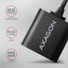 AXAGON ADA-12, USB 2.0 - externá zvuková karta, 48 kHz/16-bit stereo, kovová, kábel USB-A 15 cm
