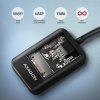 AXAGON ADM2-AM USB-A 10Gbps - M.2 NVMe & SATA SSD adaptér, kábel USB-A 10cm