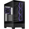 ASUS case A31 PLUS TG ARGB, Mid Tower, Průhledná bočnice, 4x120mm ARGB Fan, ARGB Hub, černá