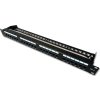 DATACOM Patch panel 19" UTP 24 port CAT6 DUAL 1U BK (4x6p) VL