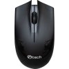 C-TECH myš WLM-08, bezdrôtová, 1200DPI, 3 tlačidlá, USB nano prijímač, čierna