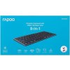 RAPOO Klávesnice UCK-6001 s 8v1 USB-C Hub, Drátová USB-C, CZ/SK, černá