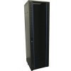 XtendLan 19" stojanový rozvaděč 42U 600x600, nosnost 500kg, skleněné dveře, plná záda, kolečka,černý