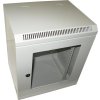 XtendLan 10" nástěnný rozvaděč 9U 350x280, nosnost 50 kg, dveře z plexiskla, svařovaný, šedý