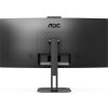 AOC MT VA LCD WLED 34" CU34V5CW/BK - VA panel, 3440x1440, HDMI, DP, USB, USB-C, nast. vyska, repro, webcam, zakriven