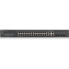 Zyxel GS1920-24V2 28-portový gigabitový WebManaged Switch, 24x gigabitový RJ45, 4x gigabitový RJ45/SFP, bez ventilátora