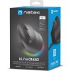 Vertikální myš Natec CRAKE 2 PRO/Vertikální/Optická/Pro praváky/12 400 DPI/Drátové USB-A/Černá
