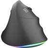 Vertikální myš Natec CRAKE 2 PRO/Vertikální/Optická/Pro praváky/12 400 DPI/Drátové USB-A/Černá