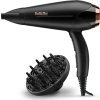 BaByliss D570DE fén na vlasy, 2200 W, ionizace, 2 rychlosti, 3 teploty, difuzér, tvarovací kartáč, černá