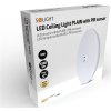 Solight LED stropní světlo PLAIN s PIR sensorem, 18W, 1260lm, 3000K, kulaté, 33cm