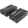 PremiumCord HDMI2.0 extender na 60m přes jeden kabel Cat5e/Cat6/Cat7