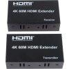 PremiumCord HDMI2.0 extender na 60m přes jeden kabel Cat5e/Cat6/Cat7