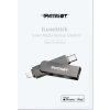 Patriot iLuxe Stick C MFi/128GB/USB 3.2/Lightning + USB-C/Černá