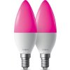 TP-Link Tapo L430C(2-pack) chytrá WiFi stmívatelná LED žárovka (barevná,2500K-6500K,470lm,2,4GHz,E14)