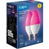 TP-Link Tapo L430C(2-pack) chytrá WiFi stmívatelná LED žárovka (barevná,2500K-6500K,470lm,2,4GHz,E14)