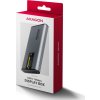AXAGON EEM2-SD2 USB-C 10Gbps - M.2 NVMe & SATA SSD kovový DISPLAY box, bez skrutiek
