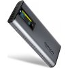 AXAGON EEM2-SD2 USB-C 10Gbps - M.2 NVMe & SATA SSD kovový DISPLAY box, bez skrutiek
