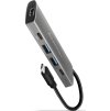 AXAGON HMC-5G21, USB 10Gbps hub, porty 2x USB-A, 2x USB-C, HDMI 4k/30, PD 60W, kábel USB-C 13cm