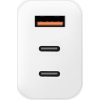 OBAL:ME GaN Cestovní Nabíječka USB-A + 2xUSB-C 65W White