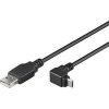 PremiumCord Kabel micro USB 2.0, A-B, 90°, 3m