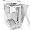 NZXT skříň H6 Flow dvoukomorová / MidT / 3x120mm fan / 2xUSB 3.2 / USB-C / prosklená bočnice i čelo / bílá