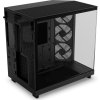 NZXT skříň H6 Flow RGB dvoukomorová / MidT / 3x120mm RGB fan / 2xUSB 3.2 / USB-C / prosklená / černá