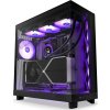 NZXT skříň H6 Flow RGB dvoukomorová / MidT / 3x120mm RGB fan / 2xUSB 3.2 / USB-C / prosklená / černá