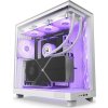 NZXT skříň H6 Flow RGB dvoukomorová / MidT / 3x120mm RGB fan / 2xUSB 3.2 / USB-C / prosklená / bílá
