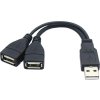PREMIUMCORD Nabíjecí kabel USB 2.0, 15cm, černá
