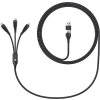 CONNECT IT Nabíjecí kabel Wirez 6v1, USB-C/USB, Lightning + 2x USB-C, 1.25m, černá
