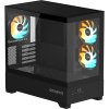 GIGABYTE case GB-C201P, Mid tower, 2xUSB 3.0, 3x 120mm ARGB Fan, černá