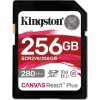 Kingston SDXC karta 256GB Canvas React Plus, UHS-II, U3, V60, R:280/W:150MB/s