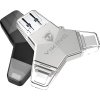 USB Flash disk Viking 3.0 4v1 s konektorom Lightning/Micro USB/USB/USB-C, 128 GB, čierna