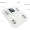 TrueLife FitScale W7 BT - Bioelektrická impedanční bluetooth váha - bílá