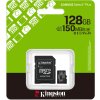 Kingston MicroSDXC karta 128GB Canvas Select Plus, U1, V10, A1, SD Adaptér