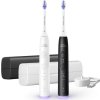 Philips Sonicare 6500 Gentle clean sada elektrických zubních kartáčků, 2 kusy, černá a bílá