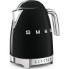 Smeg KLF04BLEU rychlovarná konvice, 1,7 l (7 šálků), 2400 W, styl 50. let, řízení teploty, 7 programů, černá