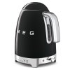 Smeg KLF04BLEU rychlovarná konvice, 1,7 l (7 šálků), 2400 W, styl 50. let, řízení teploty, 7 programů, černá