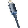 Dátový kábel Baseus Crystal Shine Series USB-C Lightning 20W 1,2 m, čierny