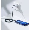 Dátový kábel Baseus Crystal Shine Series USB-C Lightning 20W 1,2 m, čierny