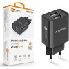 Aligator síťová nabíječka, 2x USB, smart IC, 2,4 A, černá