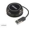 AKASA HUB USB Connect4C 4 v 1, 4x USB 2.0,17 cm kábel, externý