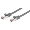 C-TECH kabel patchcord Cat6, FTP, šedý, 1m