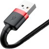 Baseus Cafule Nabíjací/dátový kábel USB na Lightning 1,5 A 2 m, červeno-čierny