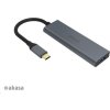 AKASA Hub USB-C 4x USB 3.0 port, hliník